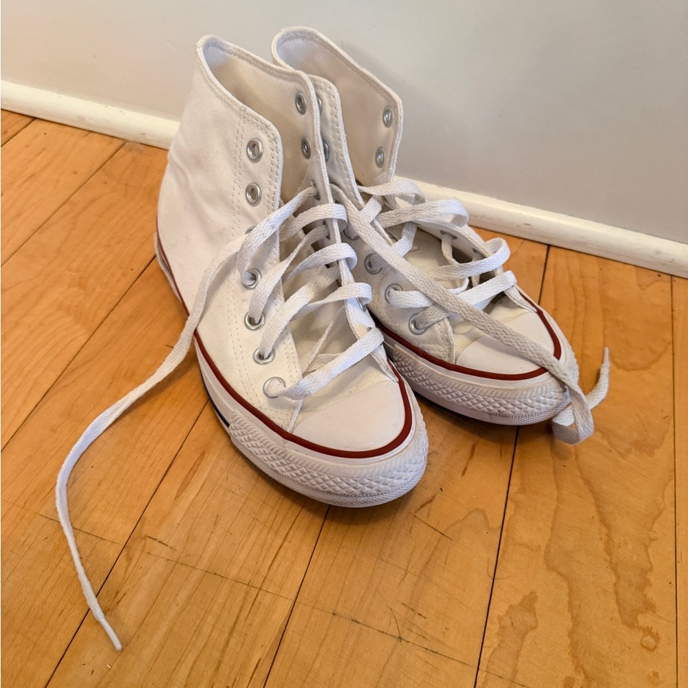 Converse Women's White High-Top Athletic Shoes